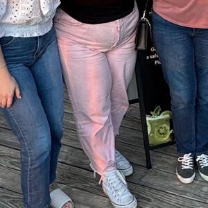 Wild Fable Pink Button-Fly Jeans